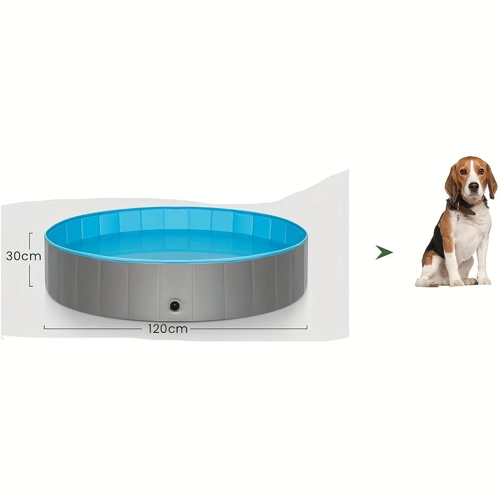 Foldable Dog Paddling Pool With Non-Slip Surface in Four Sizes