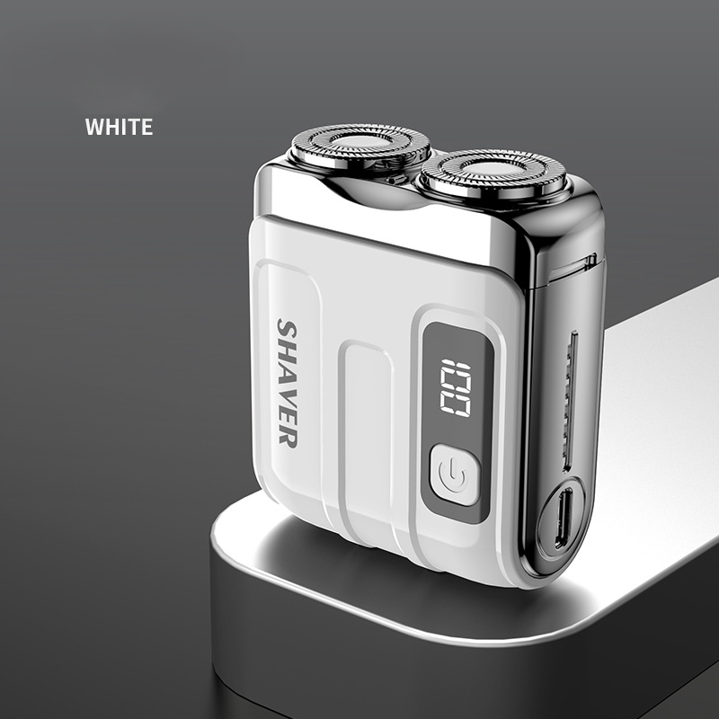 Portable Mini Men's Electric Shaver – Compact & rechargeable – Wet/dry use, perfect for travel or gym bag – quick and smooth shave