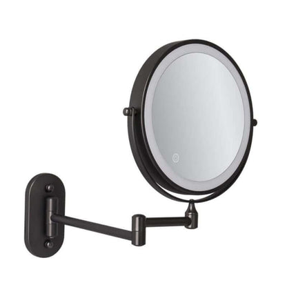 Rechargeable LED Magnifying Makeup Mirror - Black