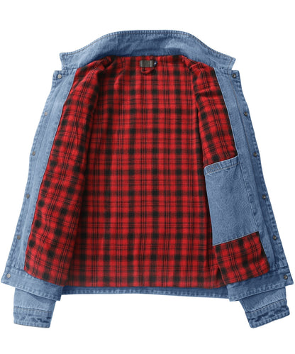 Men's Denim Wanderer Jacket - Flannel Lined