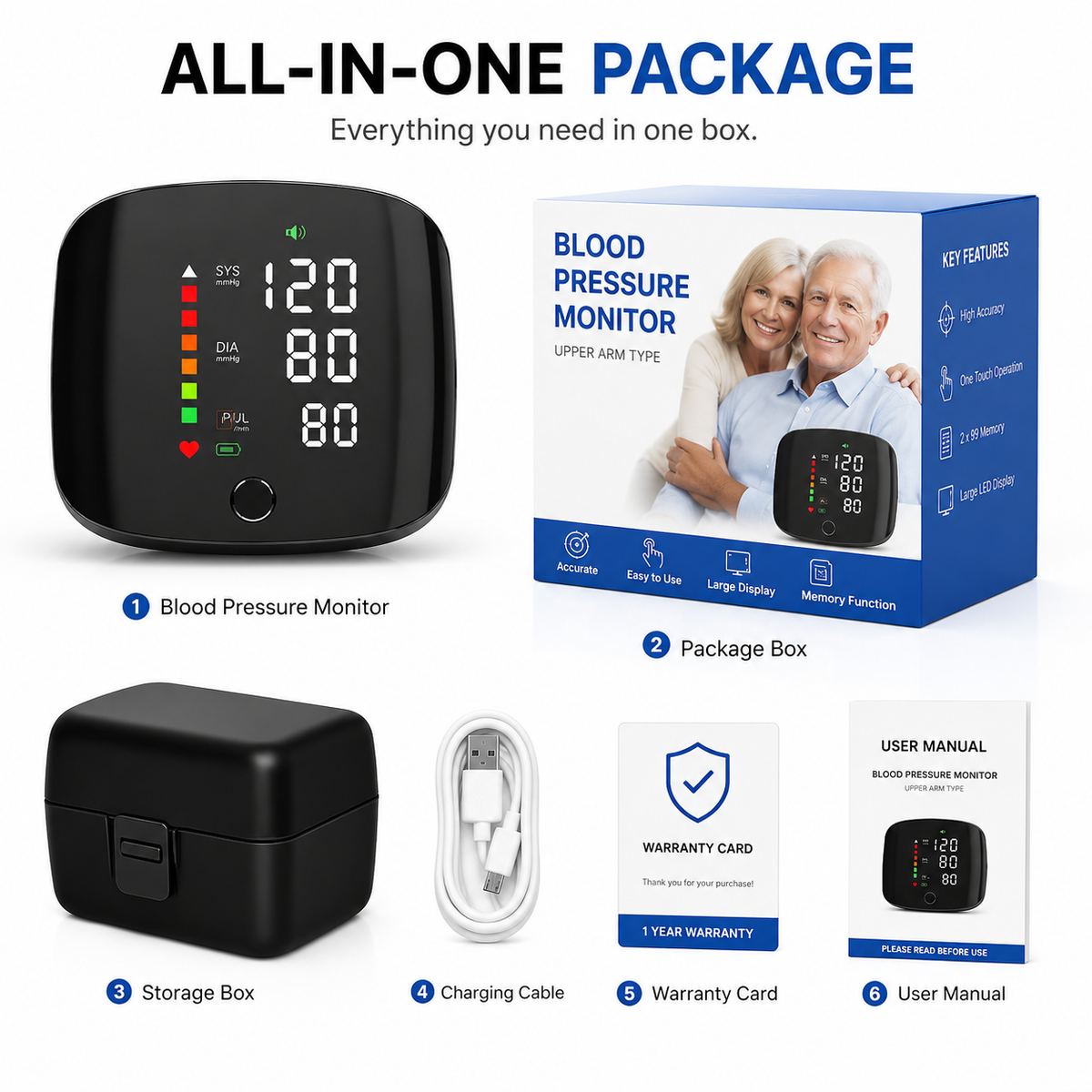 Portable Wrist Blood Pressure Monitor