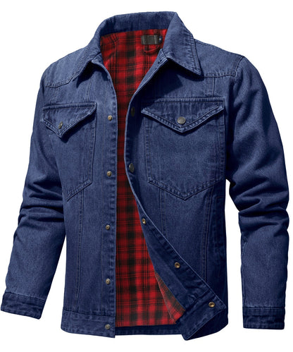 Men's Denim Wanderer Jacket - Flannel Lined