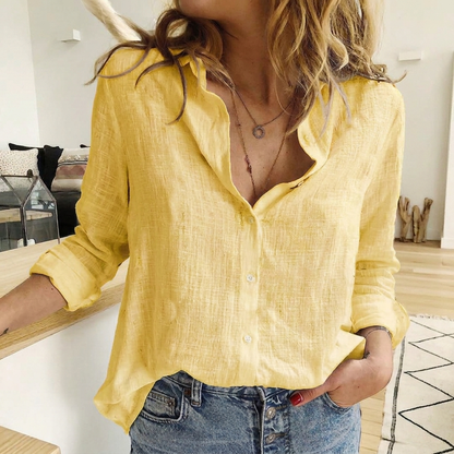 Women’s Casual Lapel Button Shirt for Everyday Wear