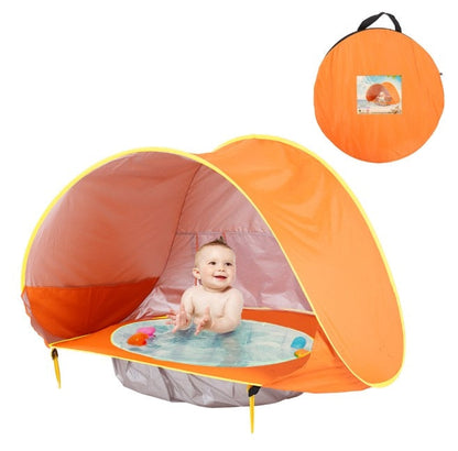 Baby Beach Tent With Built-In Paddling Pool and UPF 50+ Shade