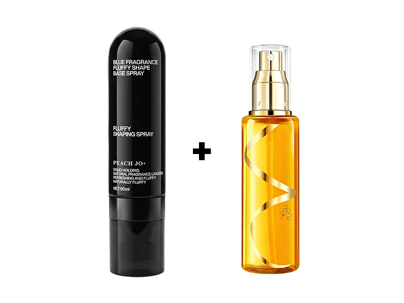 Fluffy Hair Shaping Spray, Long Lasting Peach Scent Volumizing Hair Mist for All-Day Hold