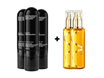 Fluffy Hair Shaping Spray, Long Lasting Peach Scent Volumizing Hair Mist for All-Day Hold