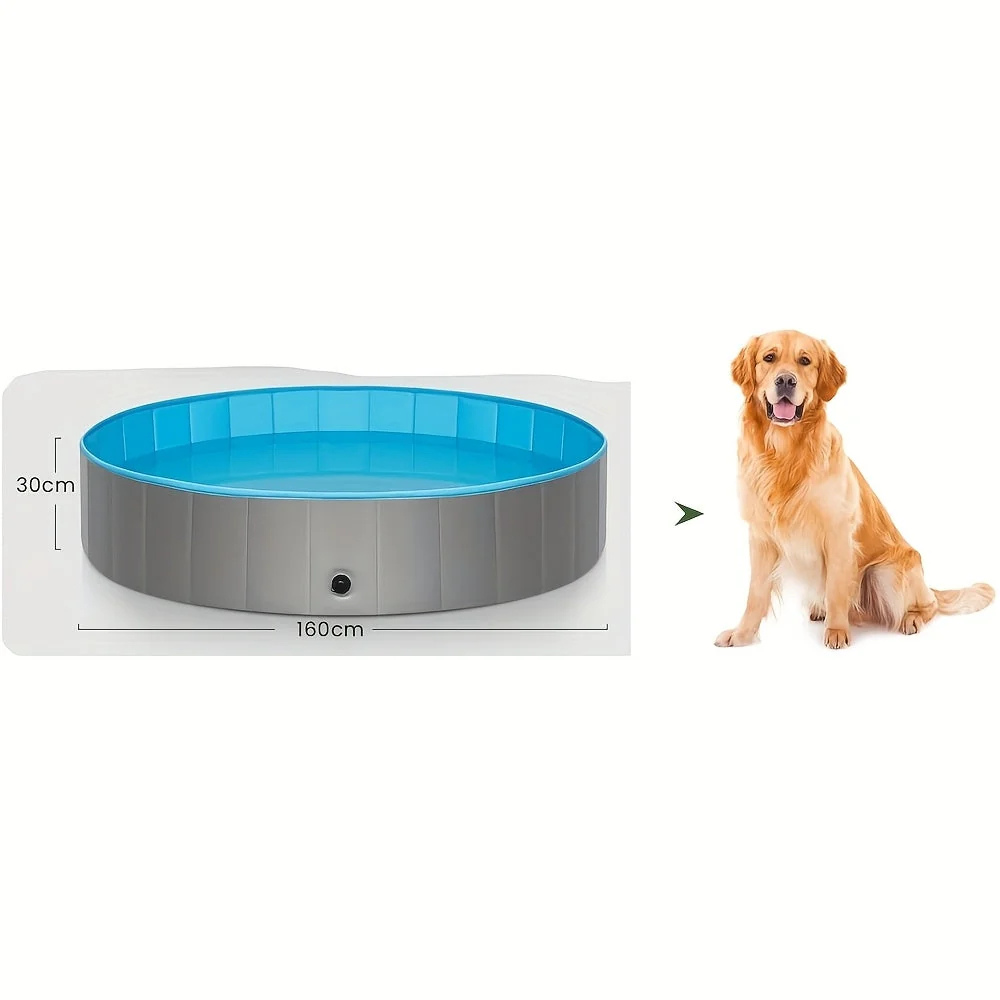 Foldable Dog Paddling Pool With Non-Slip Surface in Four Sizes