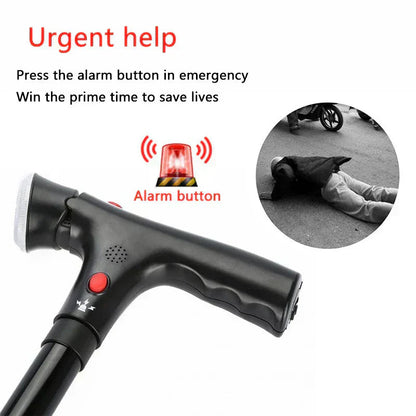 Men's Multi-Functional Folding Cane with LED Light