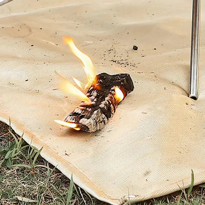 Tapis ignifuge en fibre de verre - protège sols et terrasses