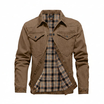 Men's Denim Wanderer Jacket - Flannel Lined