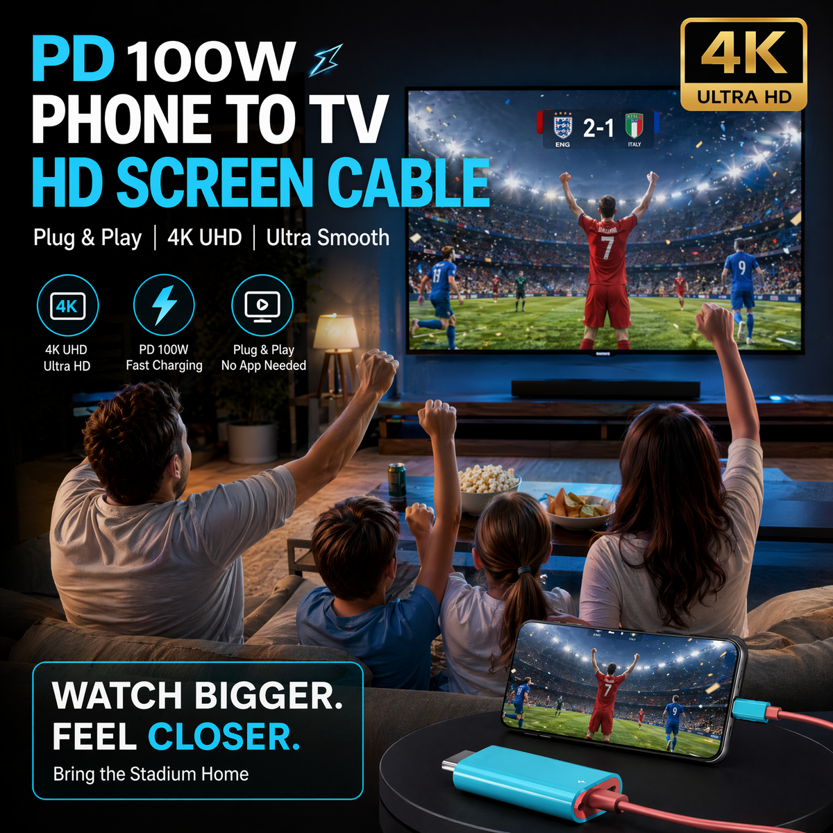 USB-C to HDMI Adapter Cable for Switch