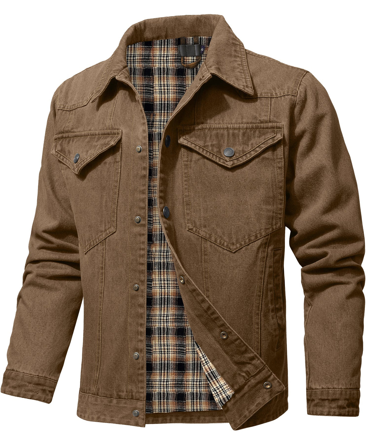 Men's Denim Wanderer Jacket - Flannel Lined