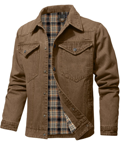 Men's Denim Wanderer Jacket - Flannel Lined