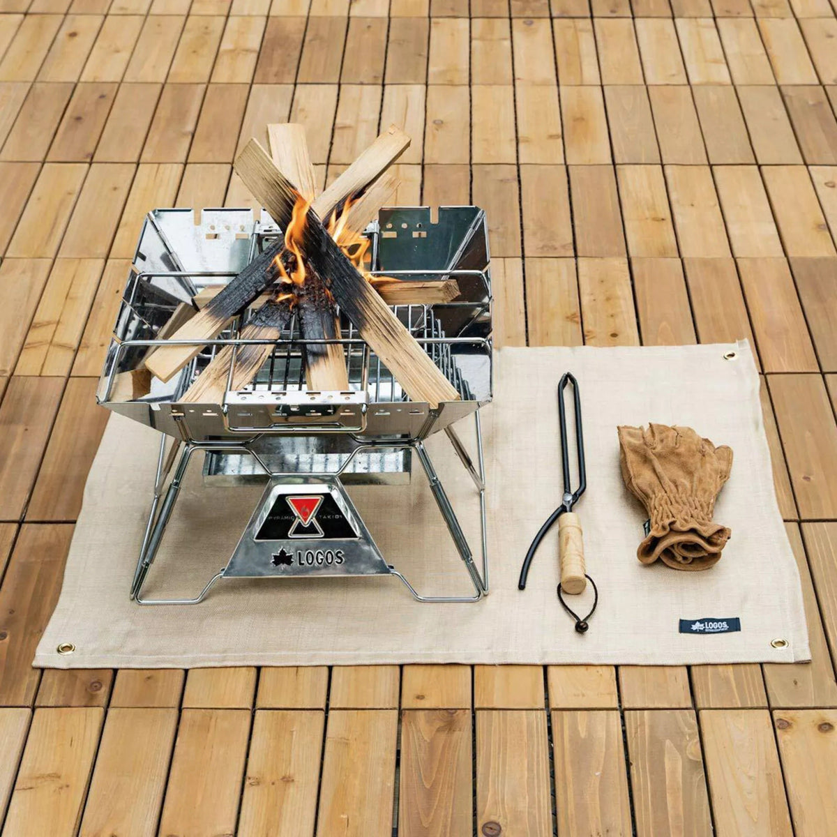 Tapis ignifuge en fibre de verre - protège sols et terrasses