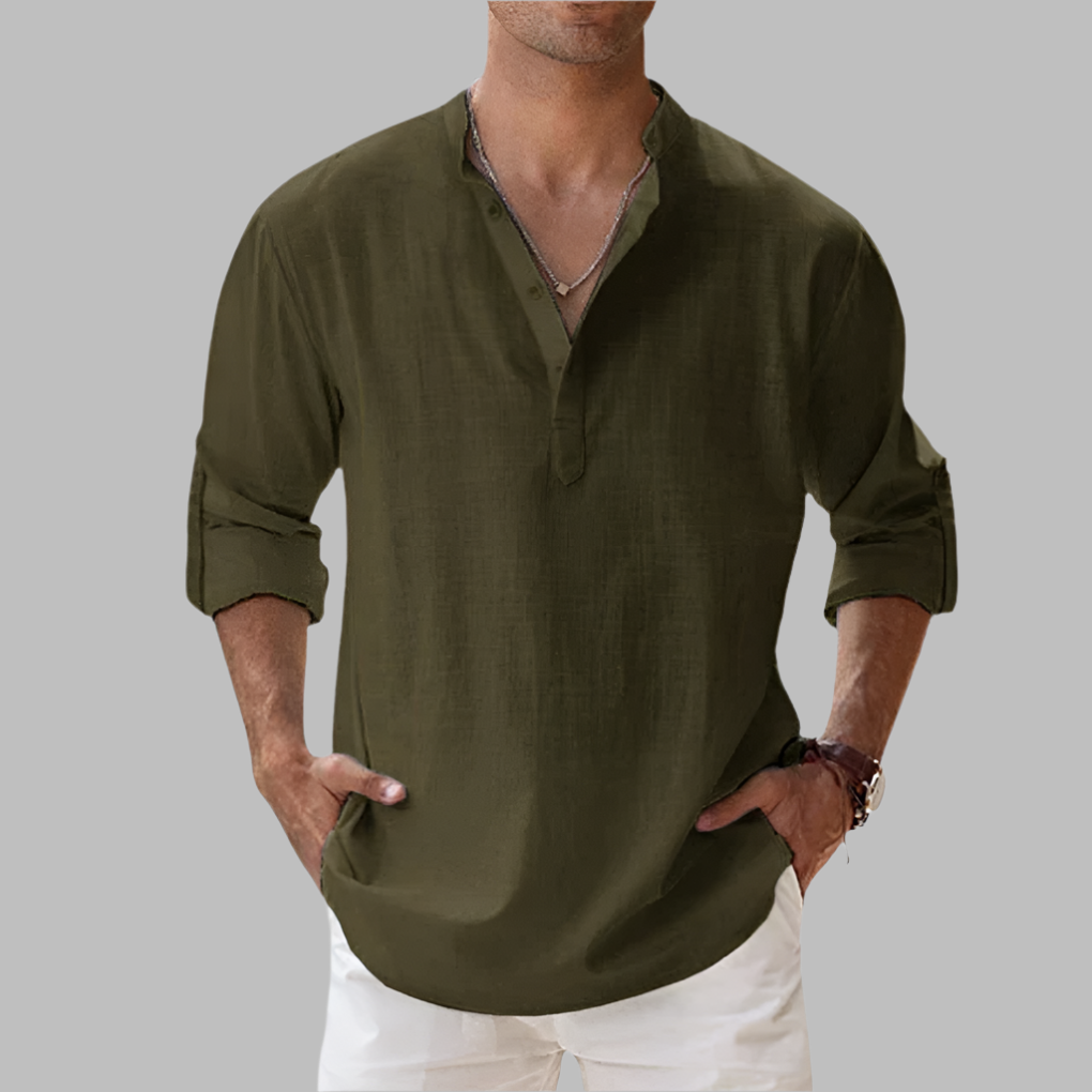 Men’s Relaxed Linenblend Summer Shirt