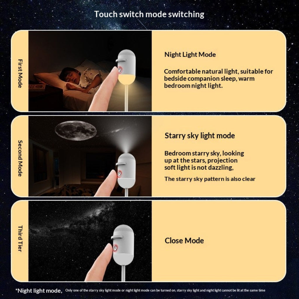 USB Rechargeable Bedside Night Light with Soft LED Glow for Bedroom Comfort