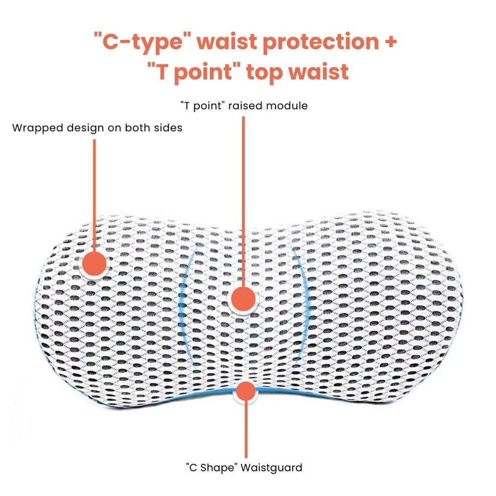 Premium Lumbar Support Cushion – Ergonomic Memory Foam Back Support for Office, Car & Home