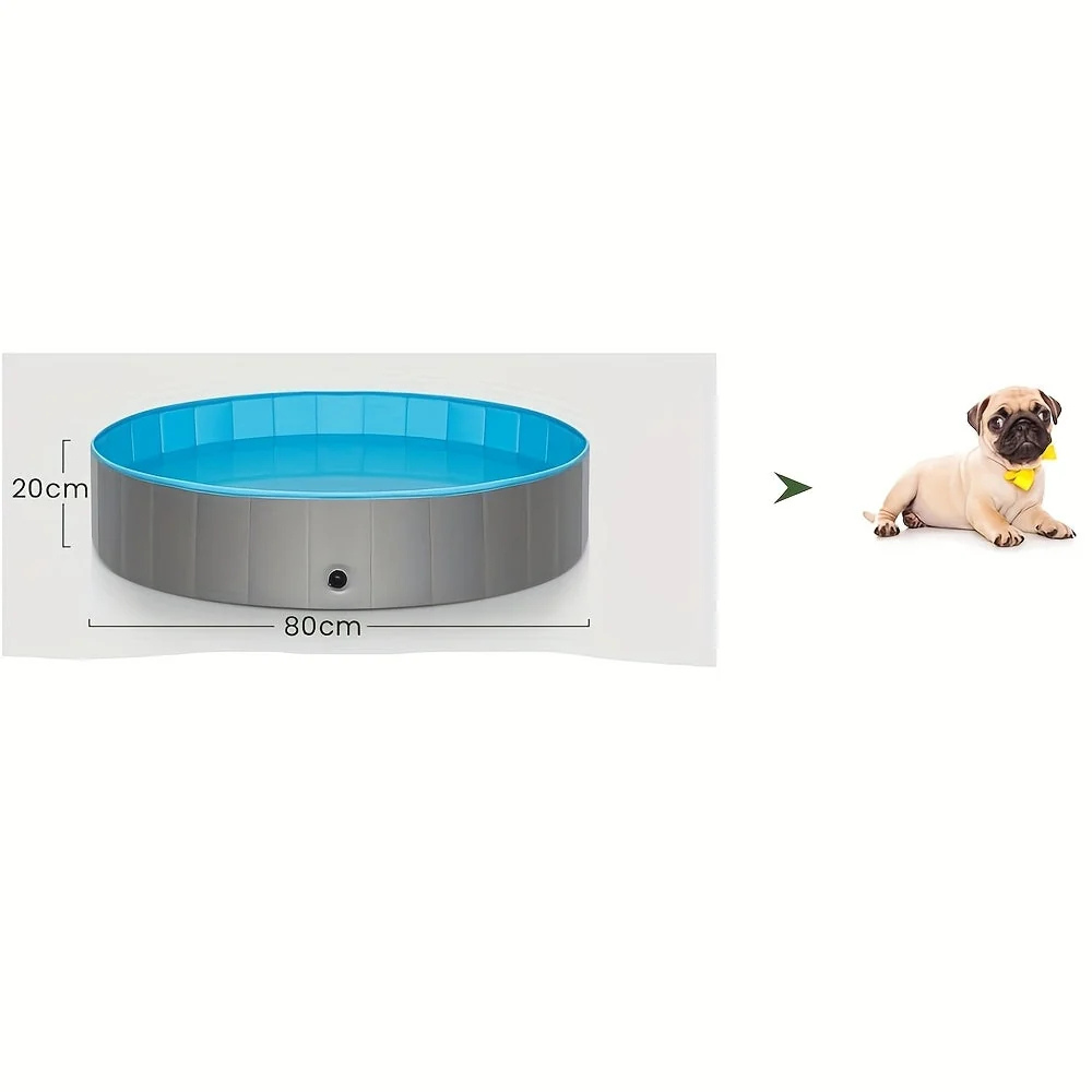 Foldable Dog Paddling Pool With Non-Slip Surface in Four Sizes