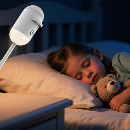 USB Rechargeable Bedside Night Light with Soft LED Glow for Bedroom Comfort