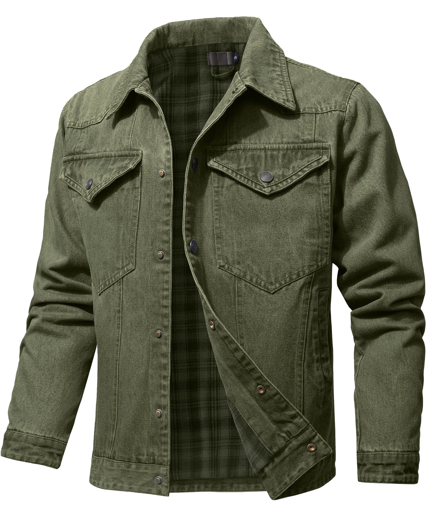 Men's Denim Wanderer Jacket - Flannel Lined