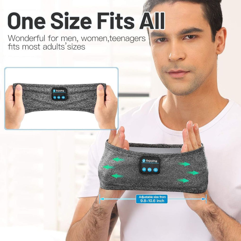 Bluetooth sleep eye mask with wireless headphones for relaxation