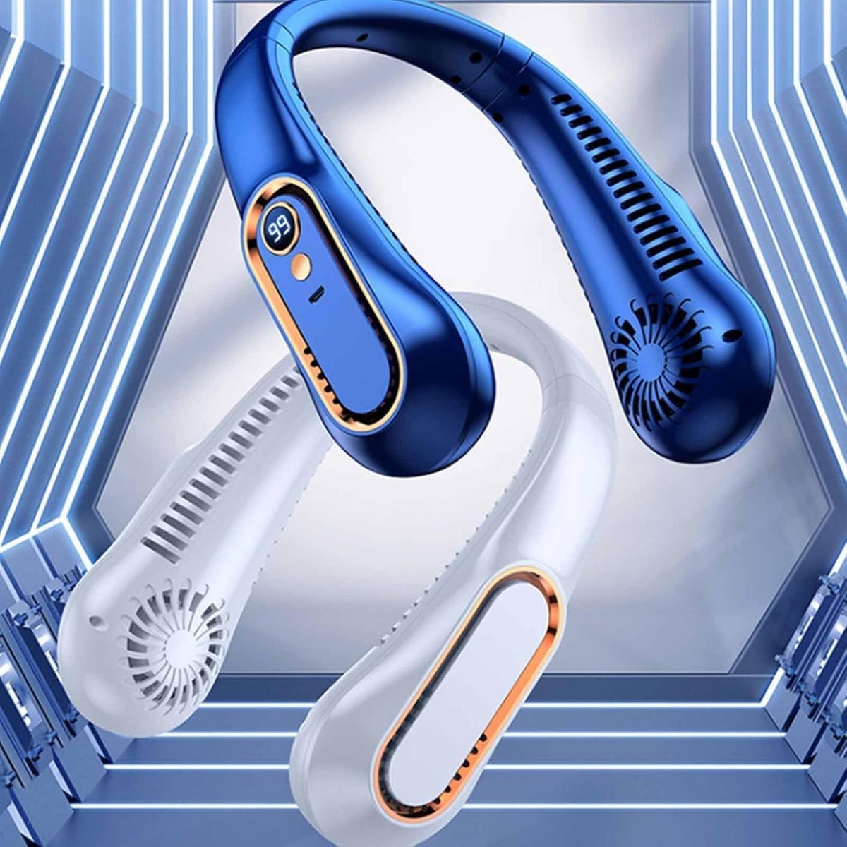 Ventilateur de Cou Silencieux & Portable – Fraîcheur Mains Libres au Quotidien