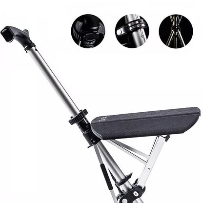 Folding Walking Cane with Seat - Portable Mobility Support