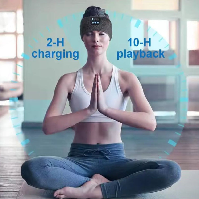 Bluetooth sleep eye mask with wireless headphones for relaxation