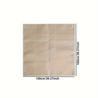 Tapis ignifuge en fibre de verre - protège sols et terrasses