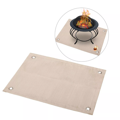 Tapis ignifuge en fibre de verre - protège sols et terrasses