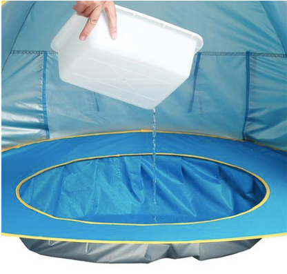 Baby Beach Tent With Built-In Paddling Pool and UPF 50+ Shade