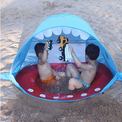 Baby Beach Tent With Built-In Paddling Pool and UPF 50+ Shade