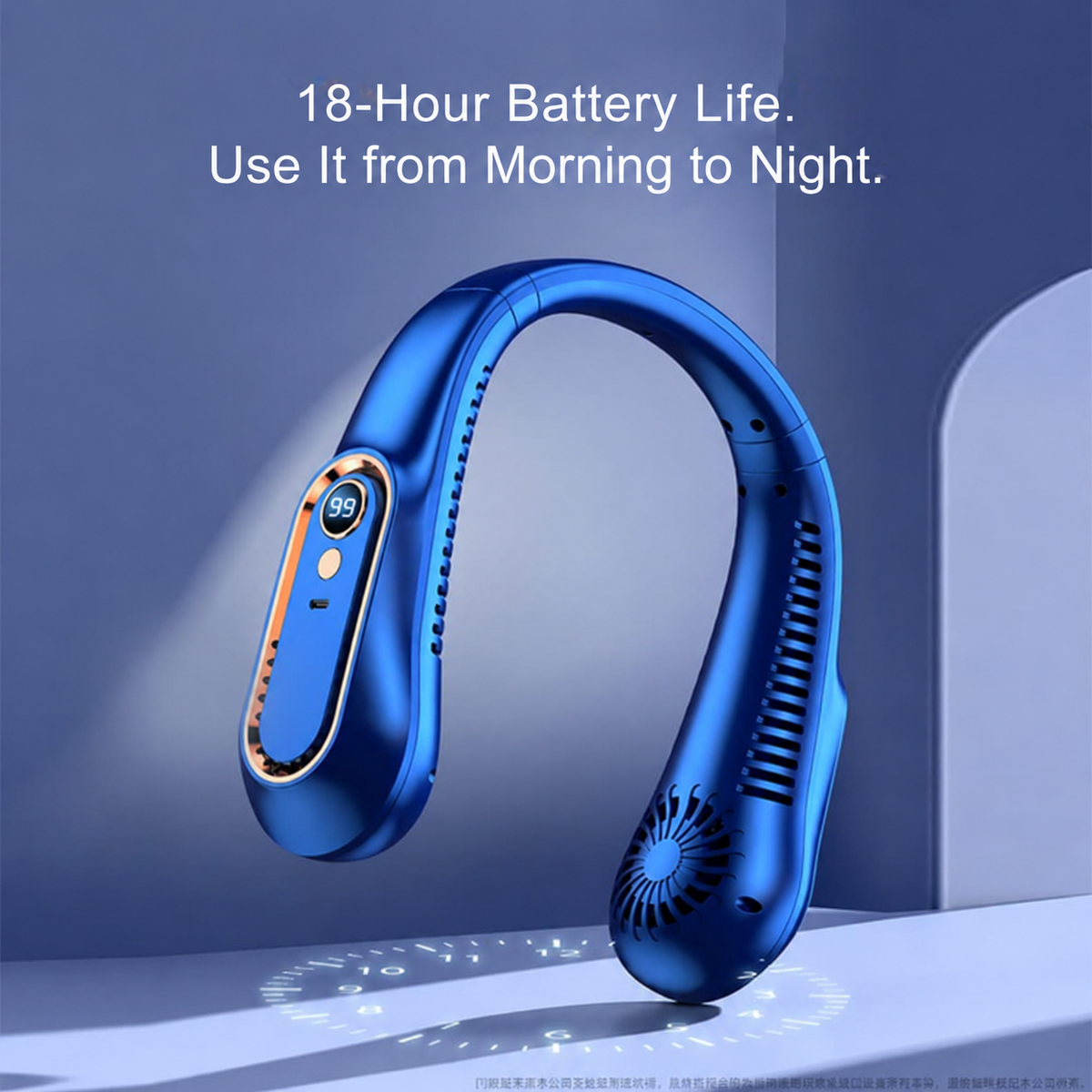 Quiet & Portable Neck Fan – Hands-Free Cooling for Everyday Use