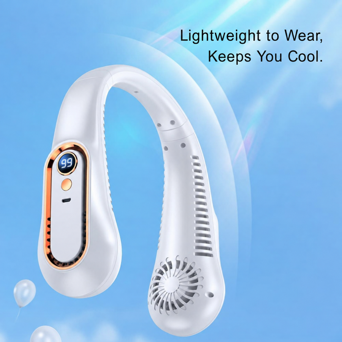 Quiet & Portable Neck Fan – Hands-Free Cooling for Everyday Use