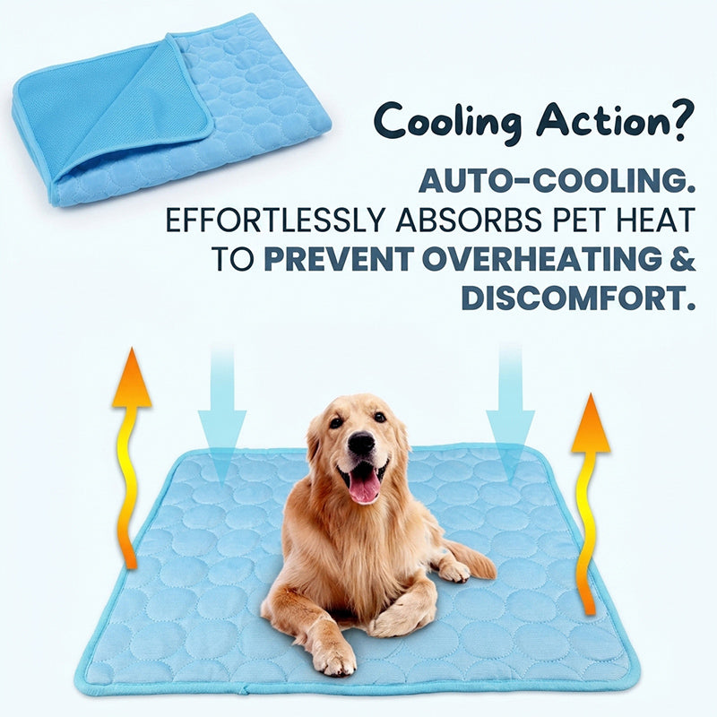 Self-cooling dog mat | Comfortable support for warm days
