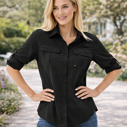 Chloe | Women's Long Sleeve Hiking Shirt With UV Protection