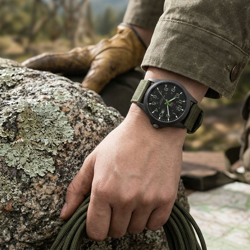 Rugged outdoor watch | Military-inspired design for everyday adventures