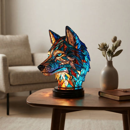 Stained glass animal lamp - Colourful artistic lighting for home decor