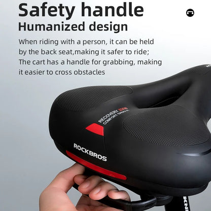 Memory foam bike saddle – Ergonomic comfort with shock absorption