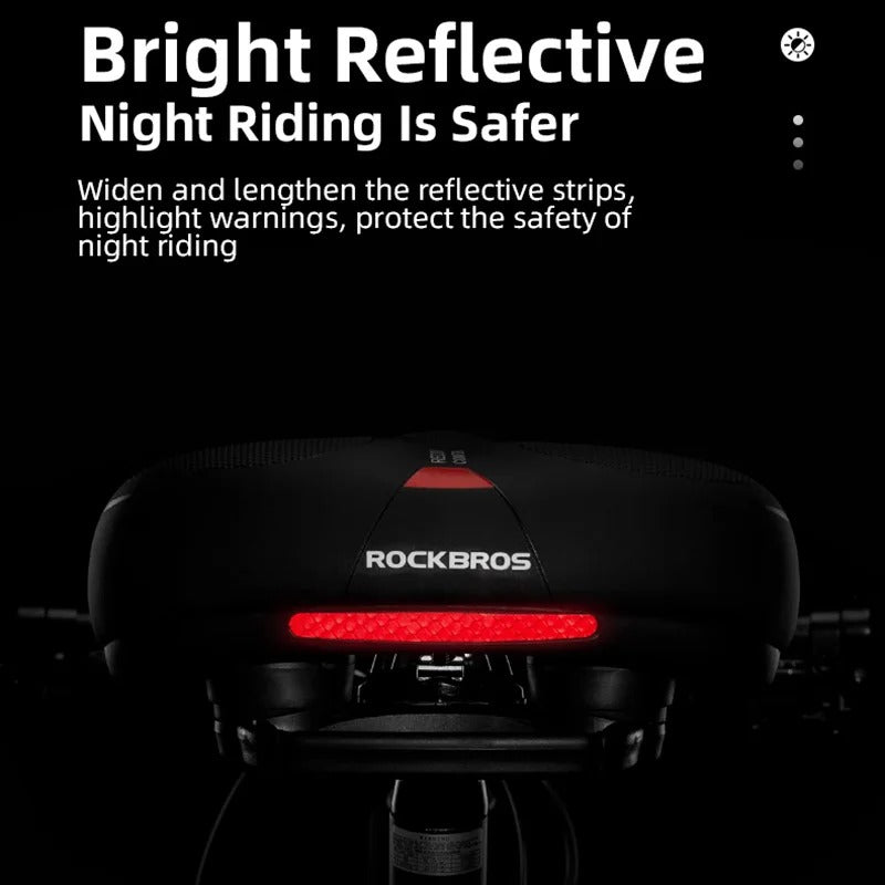 Memory foam bike saddle – Ergonomic comfort with shock absorption