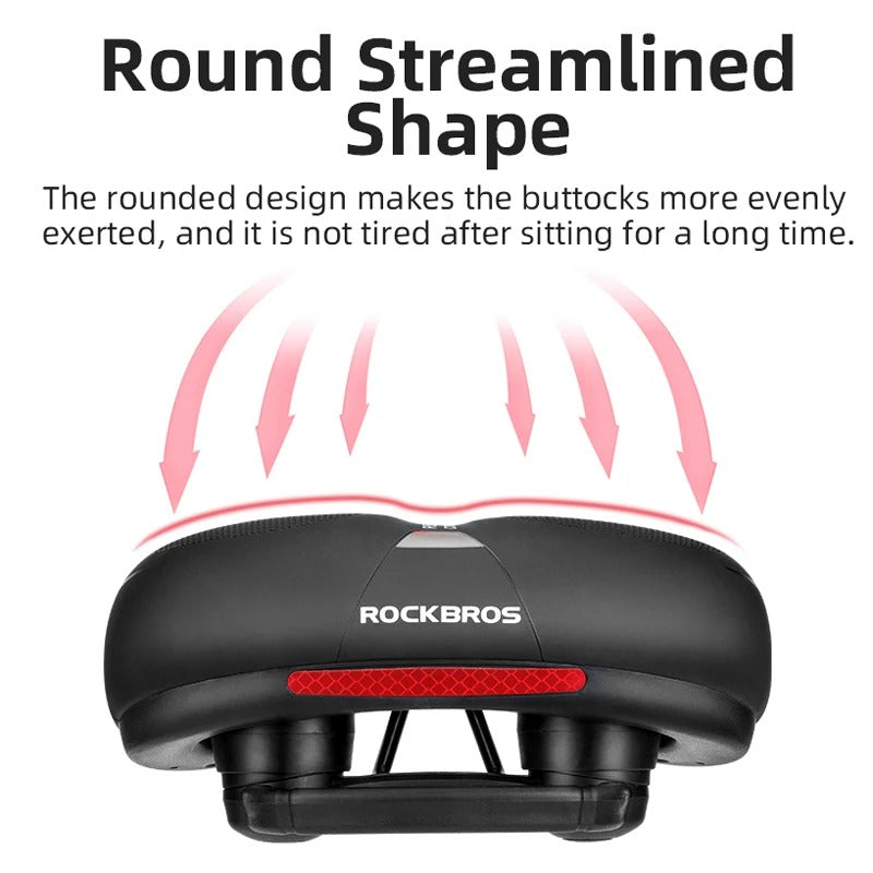 Memory foam bike saddle – Ergonomic comfort with shock absorption