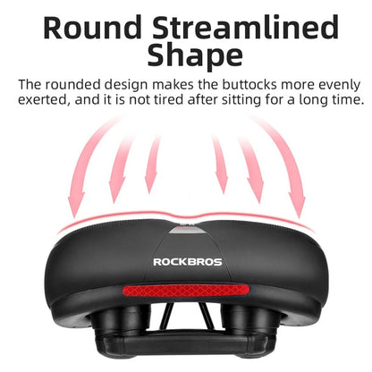 Memory foam bike saddle – Ergonomic comfort with shock absorption