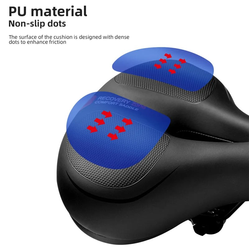Memory foam bike saddle – Ergonomic comfort with shock absorption