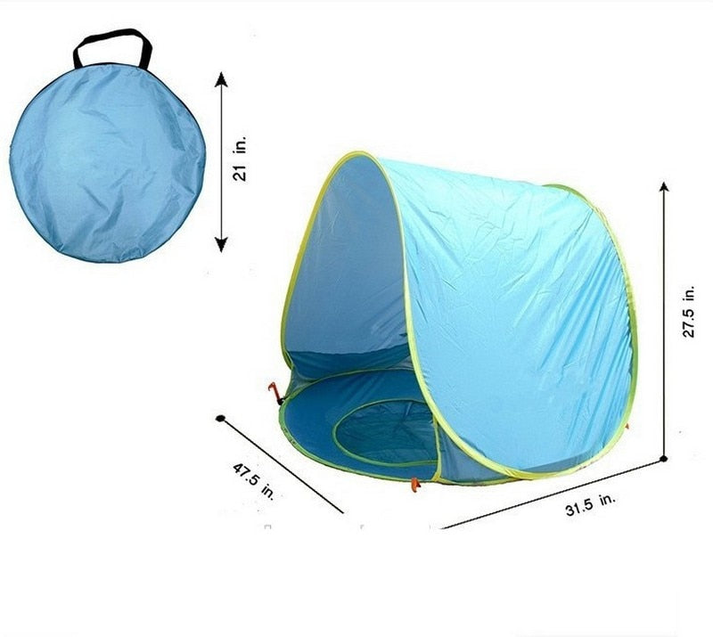 Baby Beach Tent With Built-In Paddling Pool and UPF 50+ Shade
