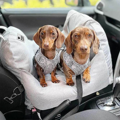 Siège auto pour chien en tissu Oxford - maintien stable en voyage