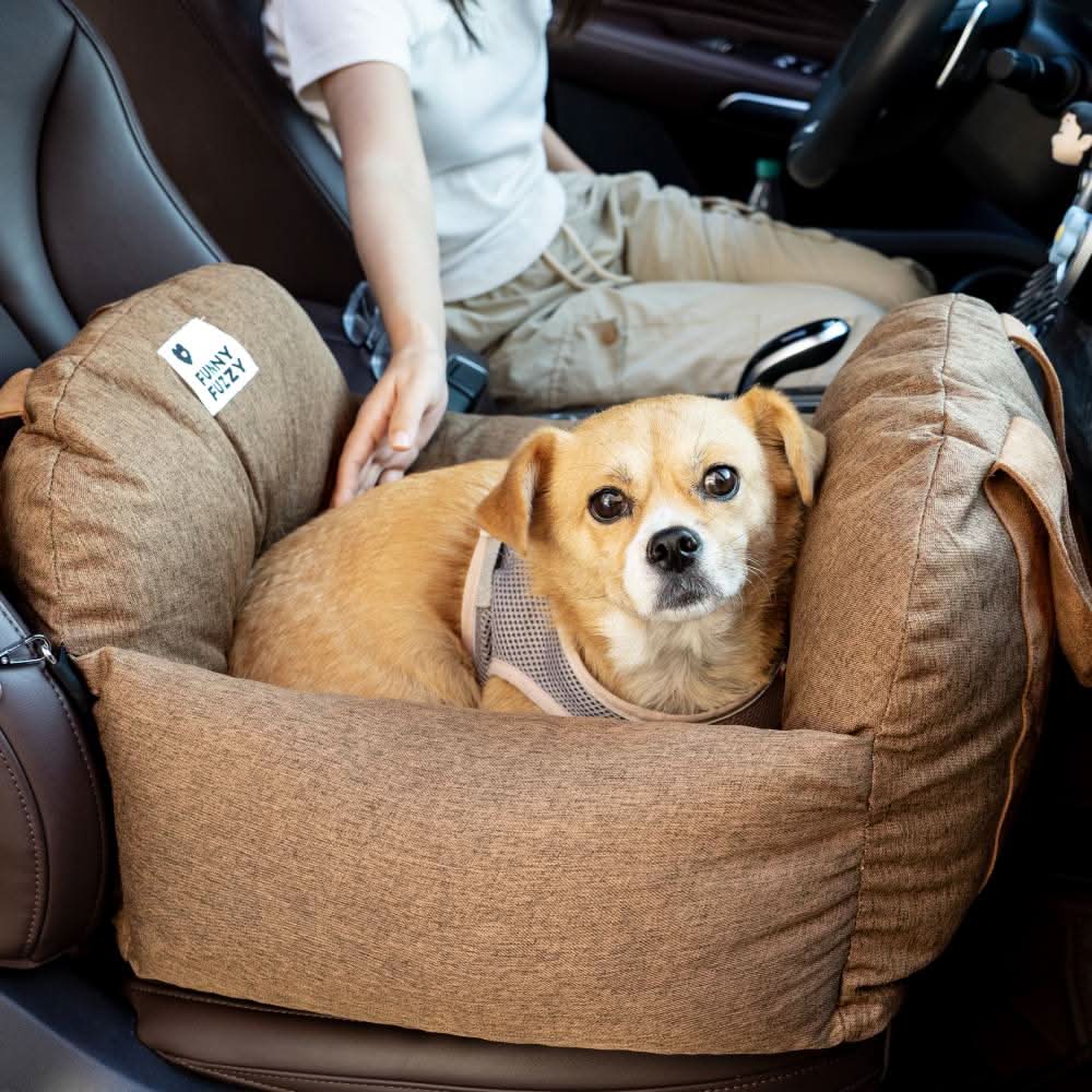 Siège auto pour chien en tissu Oxford - maintien stable en voyage