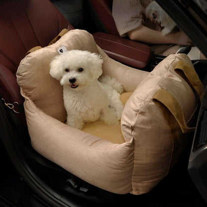 Siège auto pour chien en tissu Oxford - maintien stable en voyage