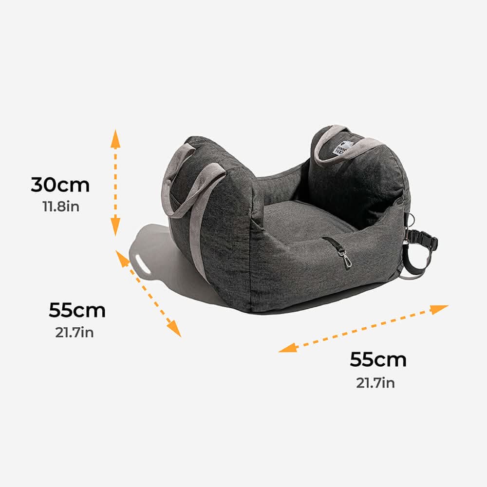 Siège auto pour chien en tissu Oxford - maintien stable en voyage