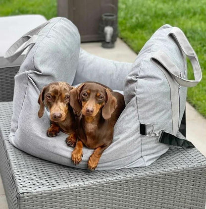Siège auto pour chien en tissu Oxford - maintien stable en voyage