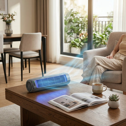 Portable air cooler with rechargeable battery | 12-hour runtime